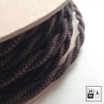 Fil électrique torsadé recouvert de coton à motifs