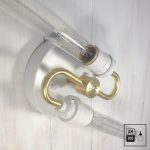 Luminaire plafonnier moderne blanc et laiton | A1C02