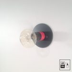 lampe-plafonnier-mural-minimaliste-moderne-colore-rouge-vif-noir-1
