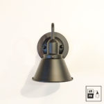 Applique-murale-vintage-cone-metal-biseaute-A5M50-noir-mat