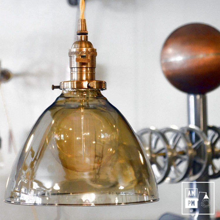 Abat Jour Verre Vintage