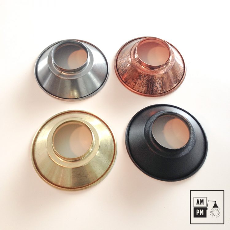 Abat-jour Suspension Vintage Cône Métal Easy Fit - Pour Ampoules E27/B22, Style Rétro UK